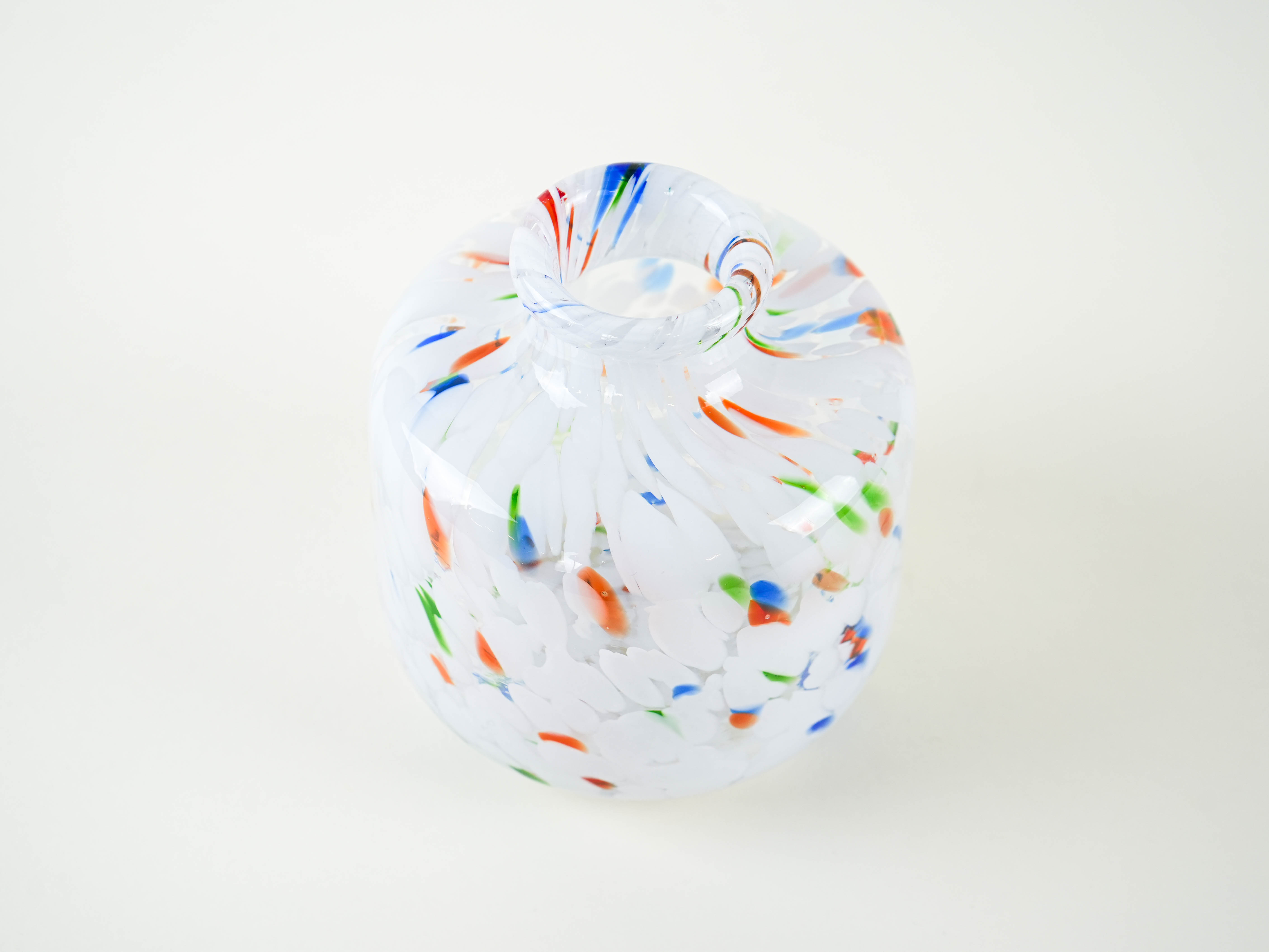 Mosaic glass vase, Danish design, 1970s, made in Denmark