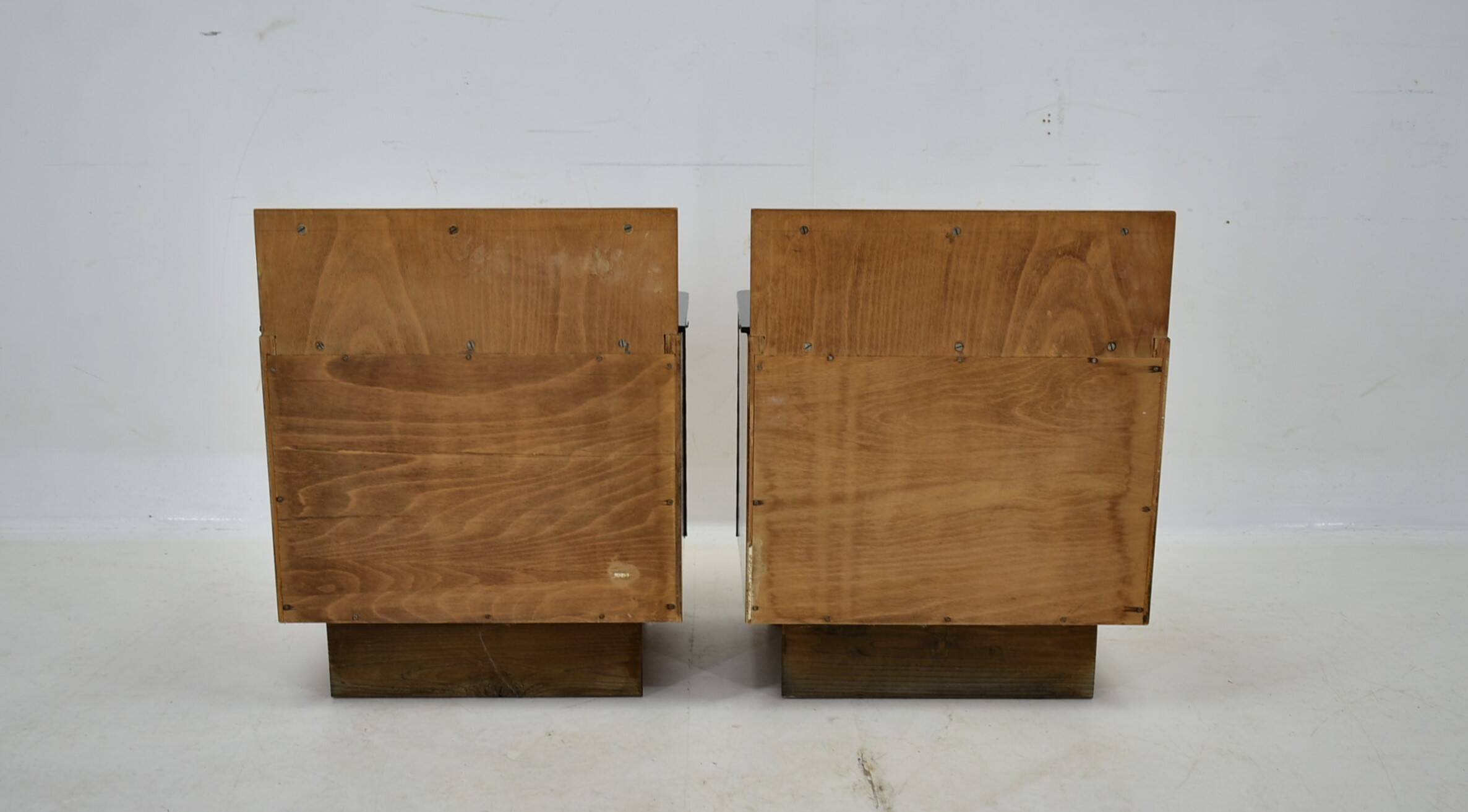 Pair of Midcentury Czechoslovakian Bedside Tables, 1940s