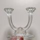 Chandelier double art déco cristal