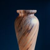 Art Nouveau vase in frosted glass paste