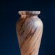 Art Nouveau vase in frosted glass paste