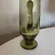 Vase in lime green blown glass modernist 1950