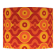 Lampshade Diablotin H35 D45 - vintage orange fabric