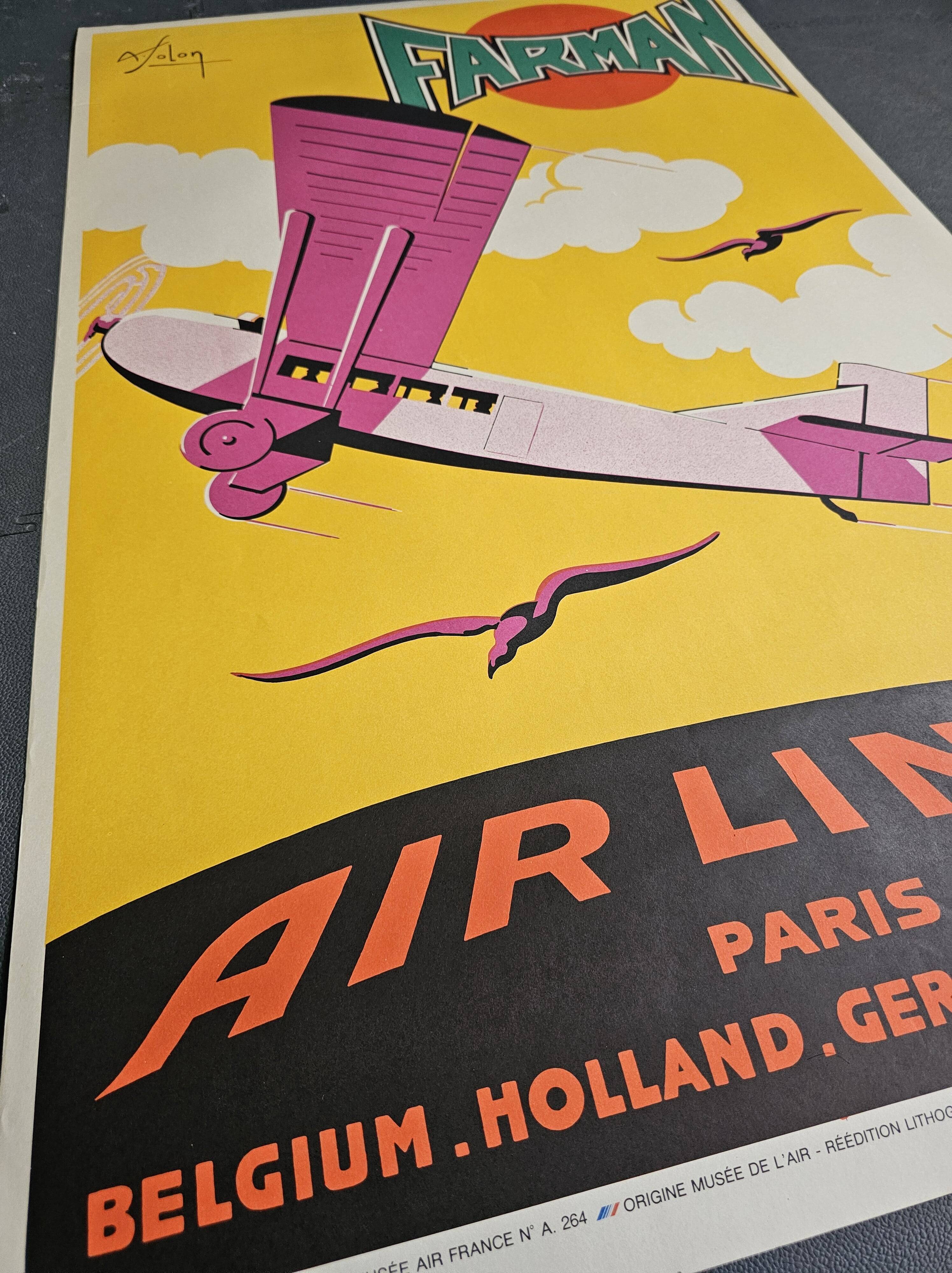FARMAN AIRLINES poster - Albert Solon