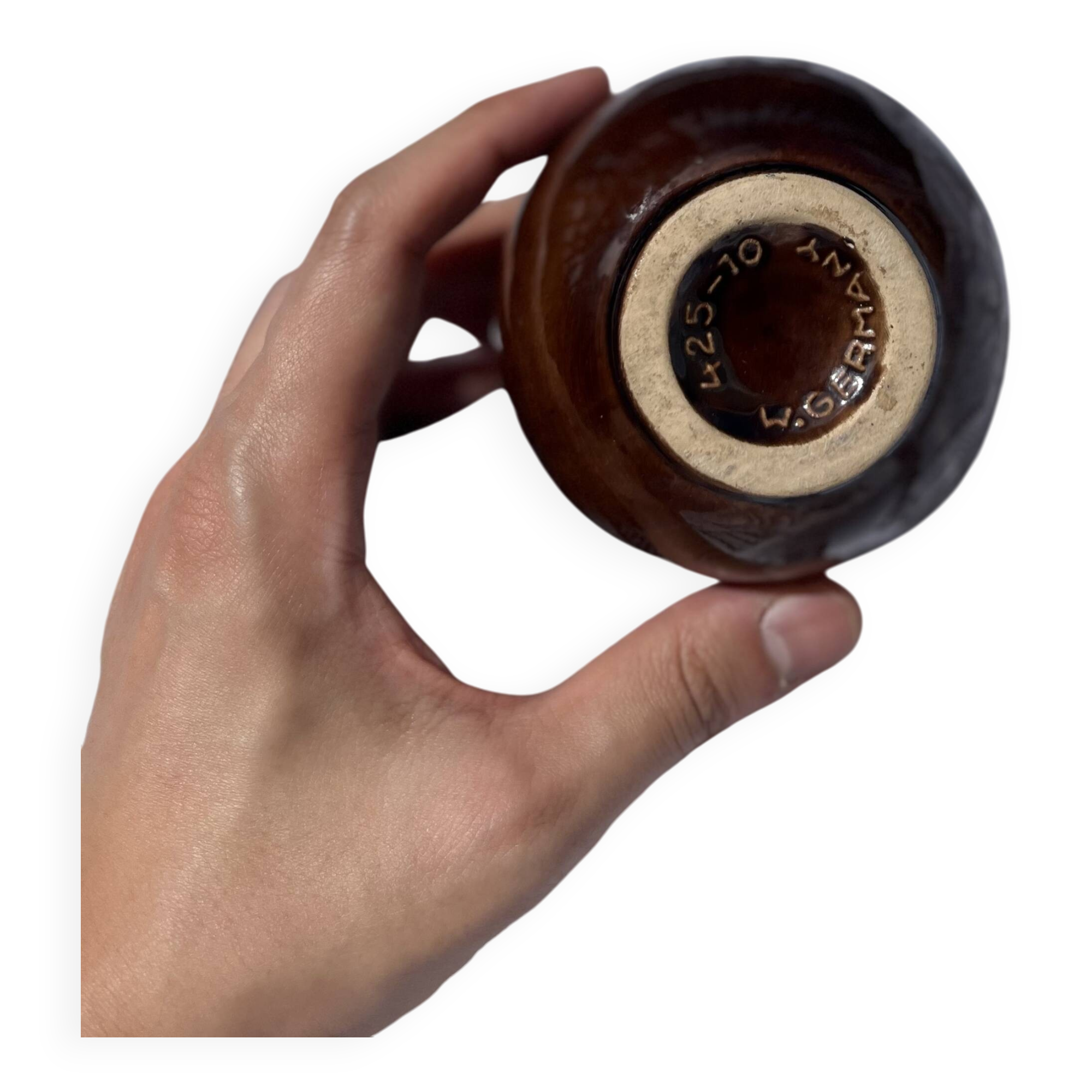 Small vintage Scheurich glazed ceramic pitcher