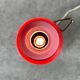 Mid-century Italian Red Glass and Brass Table / Wall Lamp