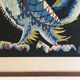 Impression représentant un coq. Travail français signé Jean Lurçat. Vers 1970