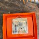 Pendule Jaz transistor orange vintage