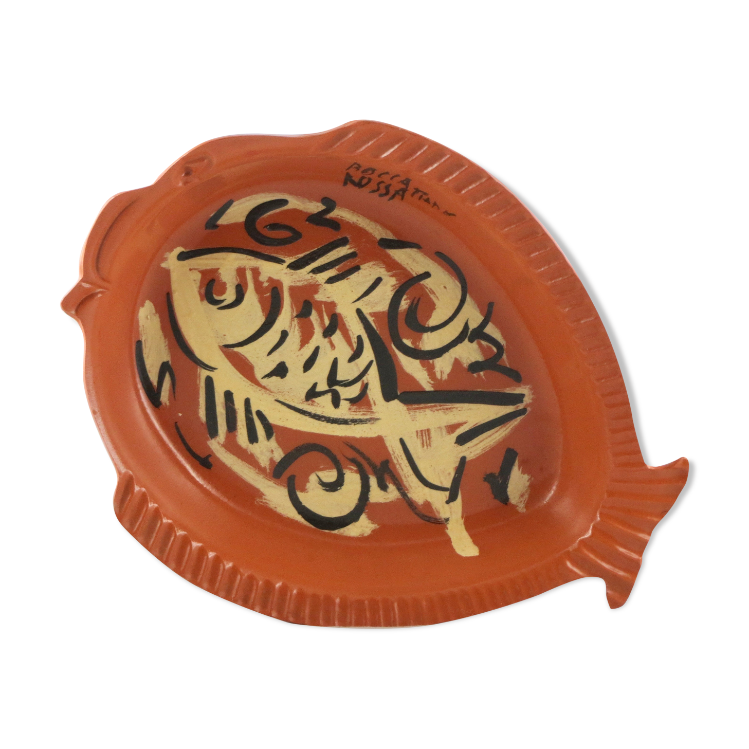 CUT Fish MARC PIANO - PATRICK BOCCA ROSSA Ceramics VALLAURIS thiry/picault