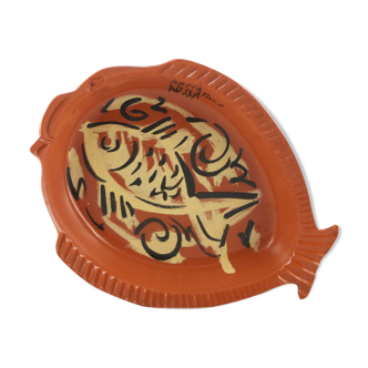 CUT Fish MARC PIANO - PATRICK BOCCA ROSSA Ceramics VALLAURIS thiry/picault