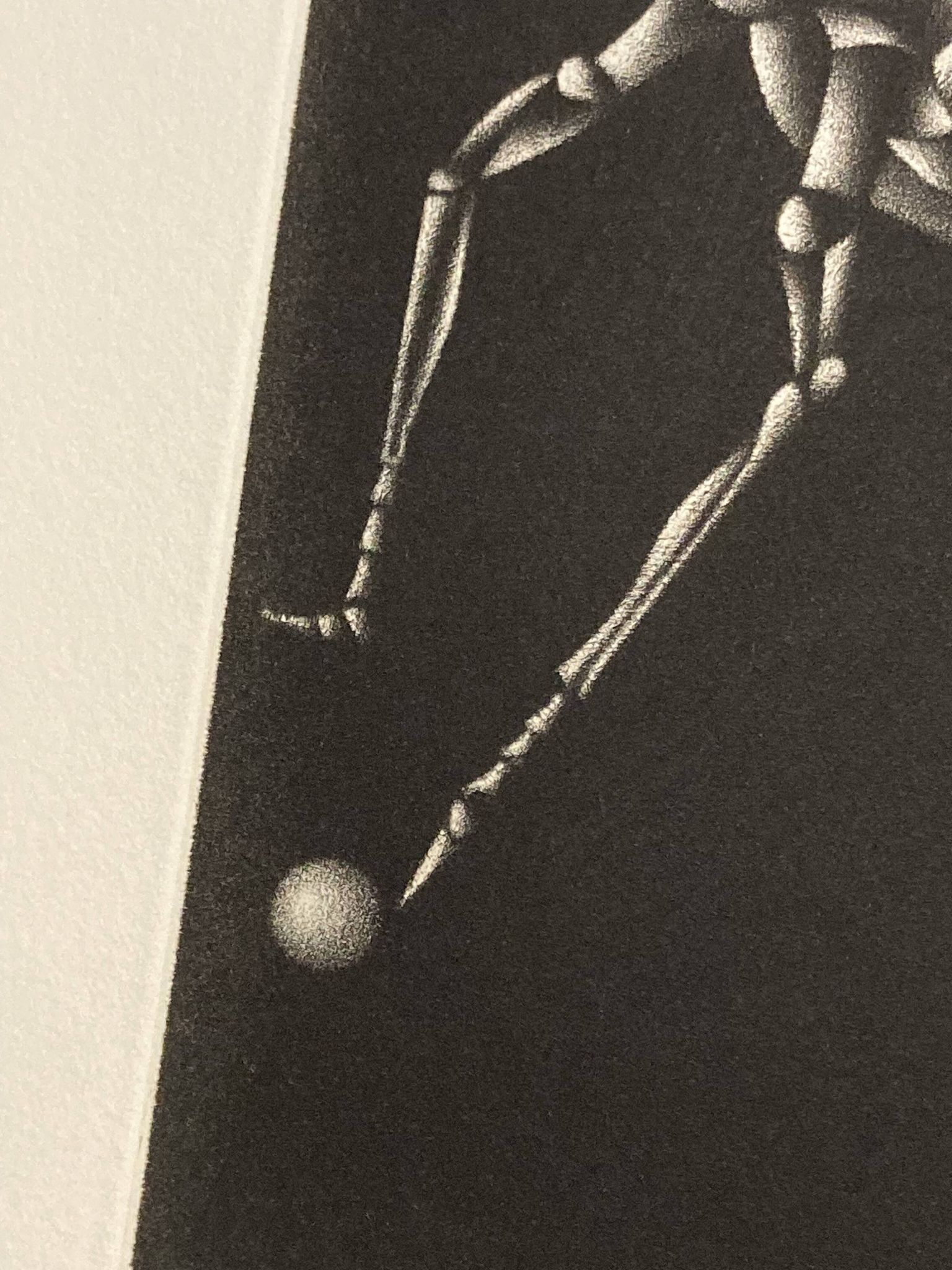 Mario avati (1921-2009), criquet, manière noire, 1970