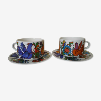 2 Cups and 2 saucers Villeroy & Boch model Acapulco