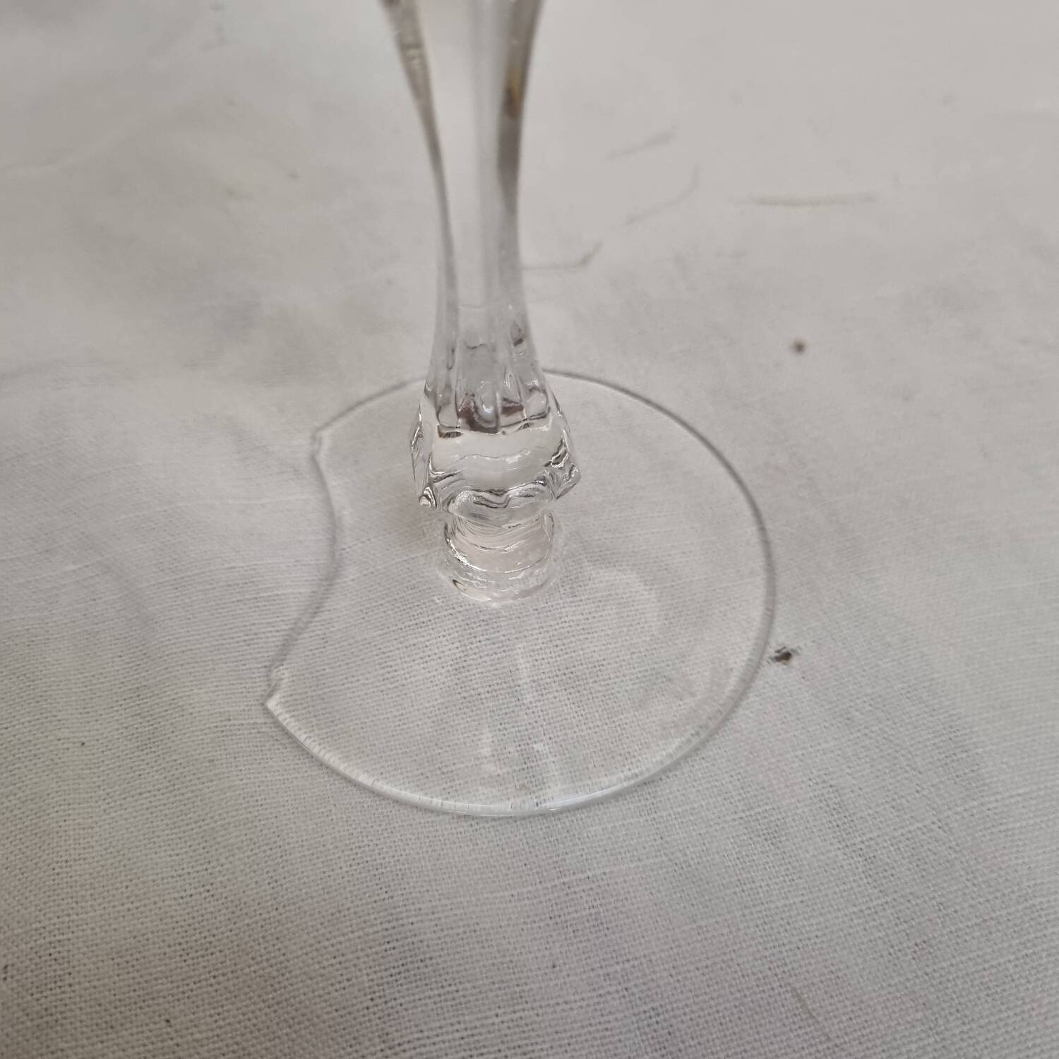 St Louis crystal champagne flutes, Gérard model