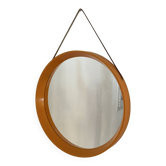 Danish round mirror, made of plastic, 1970s