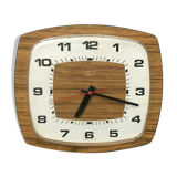 Old clock pendule Vedette formica plastic 70s vintage