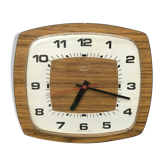 Old clock pendule Vedette formica plastic 70s vintage