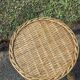 Braided wicker stool