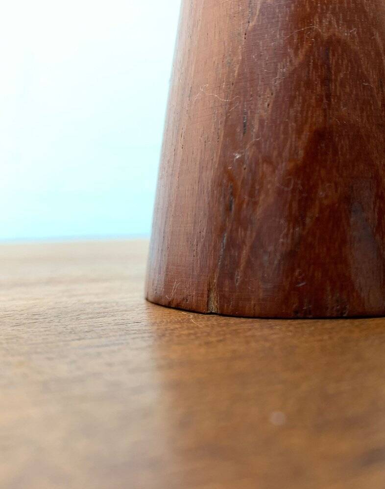 Danish teak candlestick from the mid-century, 1960s.
