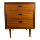 Petite commode en teck à trois tiroirs, Danemark 1960