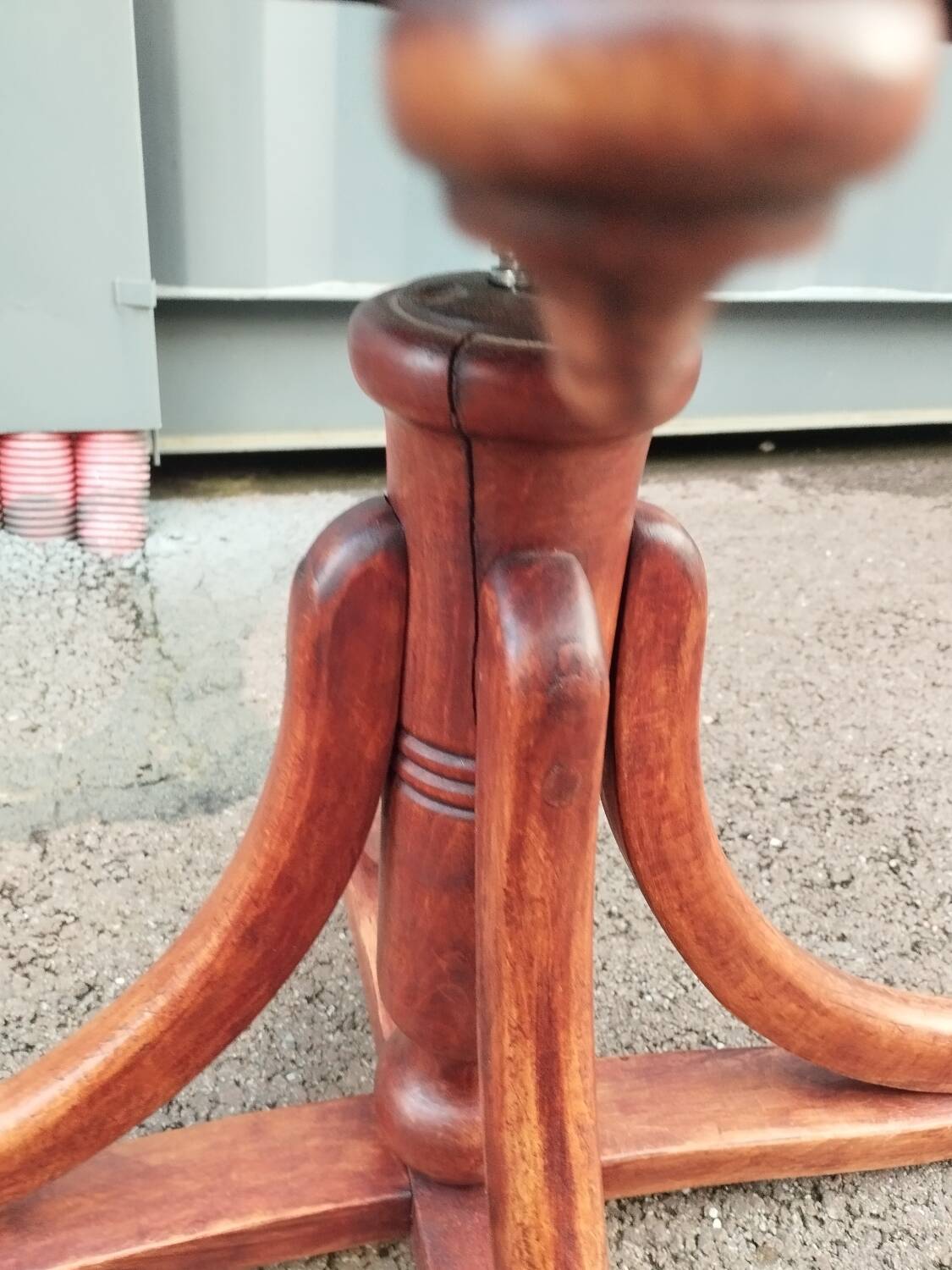 Vintage wooden antique office chair