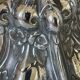 Pair of rococo silver-plated candlesticks