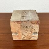 Klaus Lehmann, Cubist art sculpture in postmodern German brutalist ceramic Studio Pottery no. 337 81, 1981