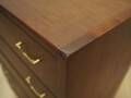 Danish teak chest of drawers with six drawers and lockable top drawer, 1960s