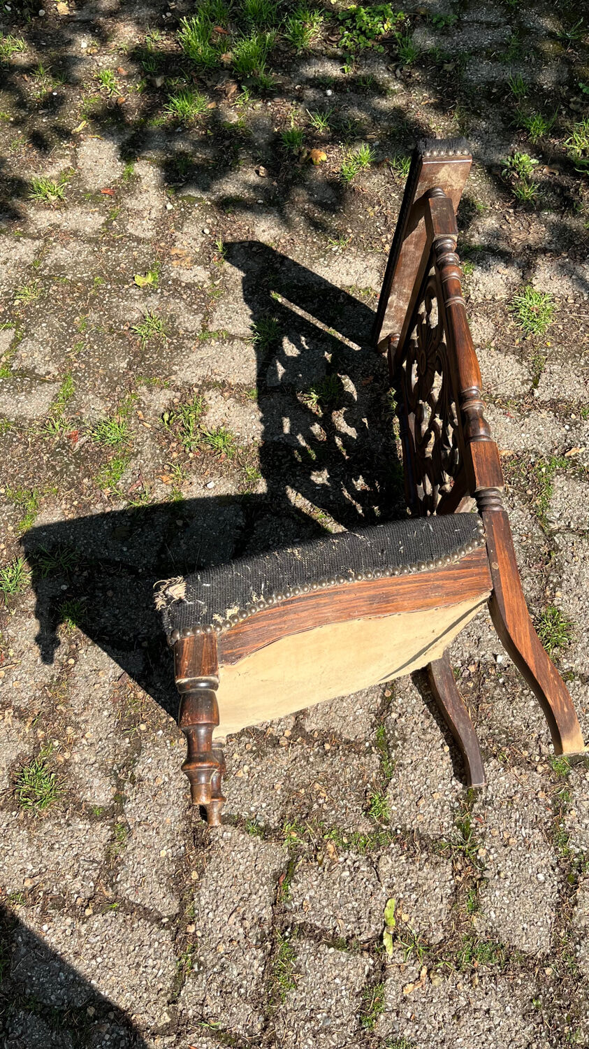 Prayer chair vintage oak