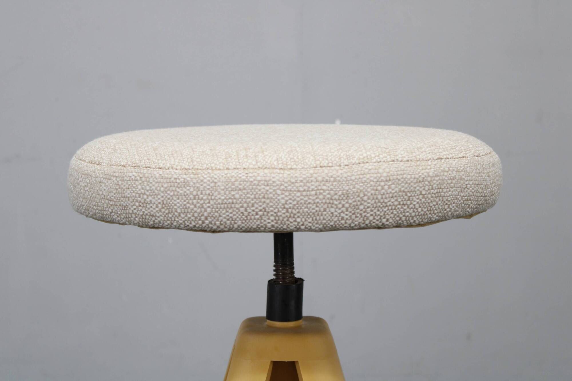 Mid-century swivel piano stool, Czechoslovakia, 1970s