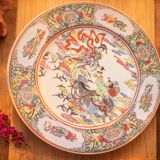 Vintage Japanese artisan plate – hand-decorated porcelain – Ø 30