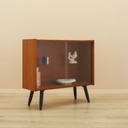 Mahogany display cabinet with glass front, Denmark, 1970s