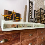 Display case with double glass