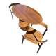 oval garden table with its 2 chairs