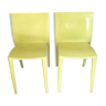 Philippe Starck slick slick yellow chairs