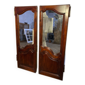 Pair of old mirror doors