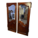 Paire de portes anciennes miroir