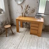 1970s pine desk