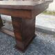 Art Deco dining table in solid oak – in the style of Dudouyt
