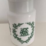 4 opaline apothecary vials