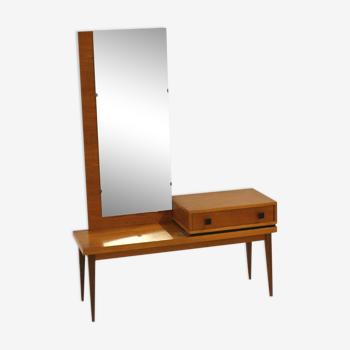 Vintage teak dressing table with mirror