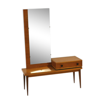 Vintage teak dressing table with mirror