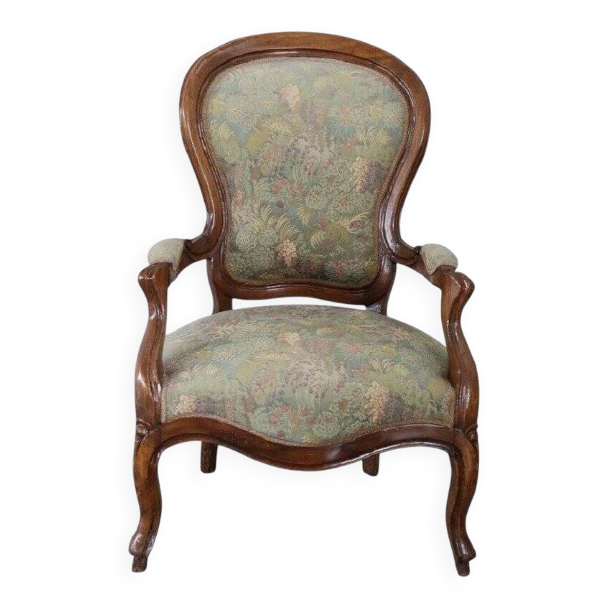 Antique walnut armchair 19th Century