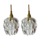 Set of two electrified portable lamps