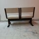 Chair + table on beam vintage 80s