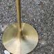 Vintage floor lamp in gilded brass with 5 glass tulips from the 50s