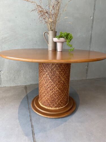 Table pied cylindre
