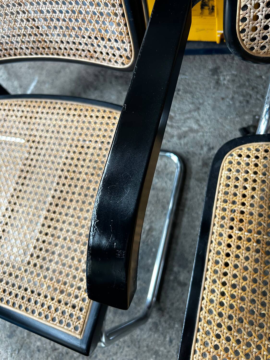 Set of 4 Cesca chairs by Marcel Breuer