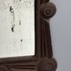 Antique tramp art folk art distressed mirror, Austria ca 1900s
