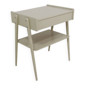 Table de chevet scandinave en teck, AB Carlströms & Co Möbelfabrik, Suède, 1960