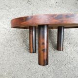 Roger Capron round coffee table with 4 legs "column"